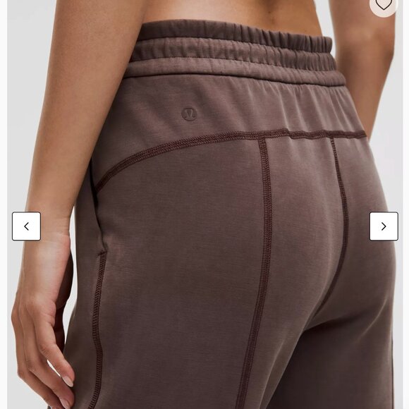 Lululemon Brushed Softstreme High-rise Jogger Espresso / Mushroom Brown Size 4 - Picture 5 of 11